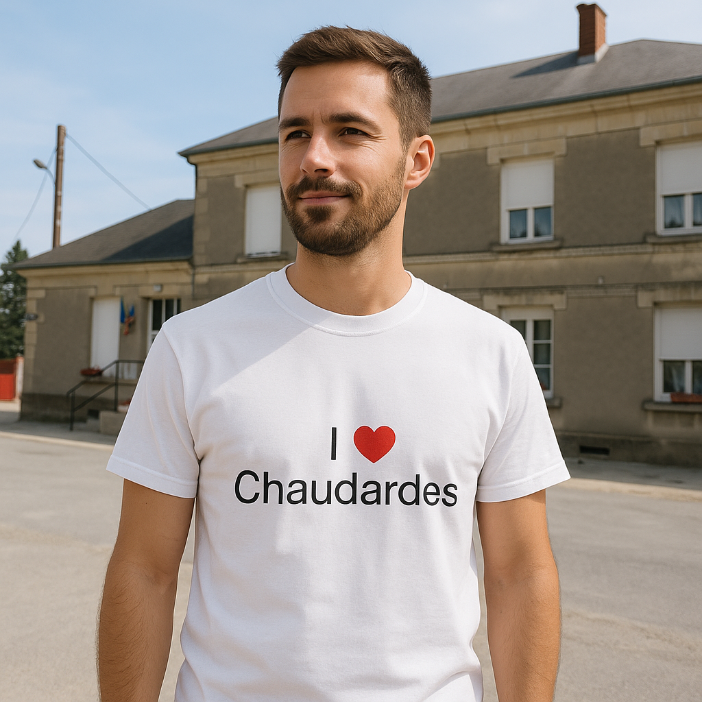 T-shirt I love chaudardes