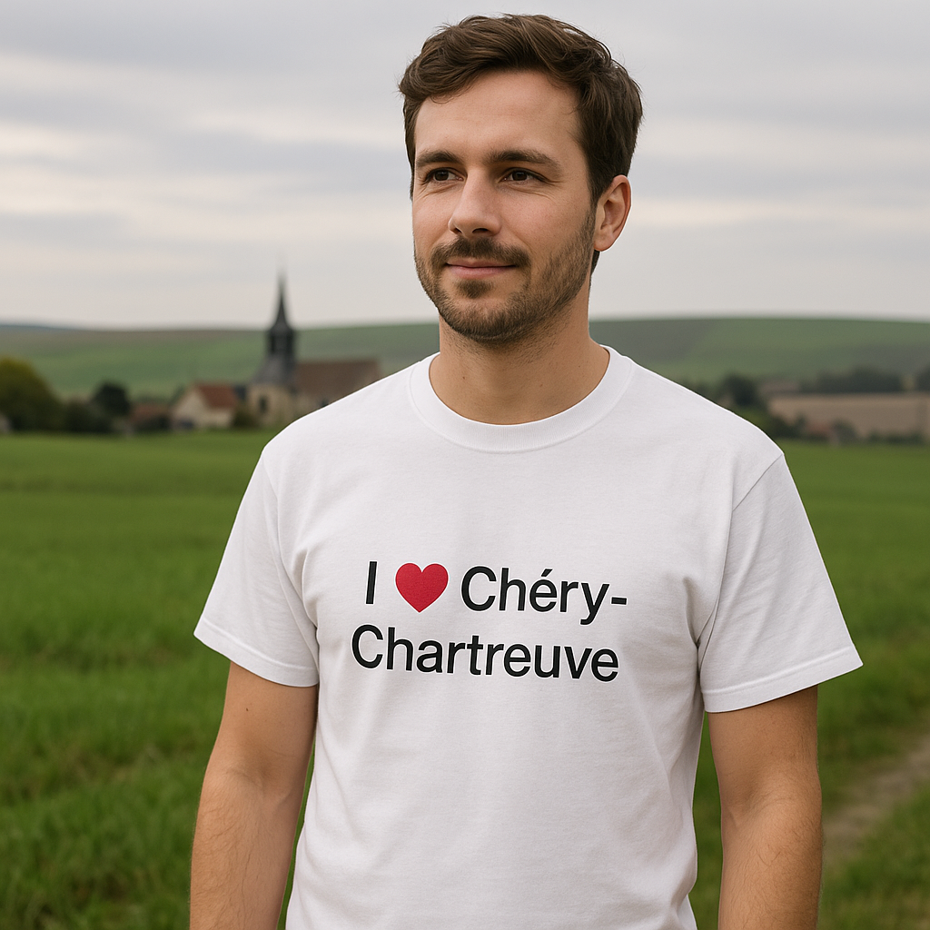 T-shirt I love chéry-chartreuve