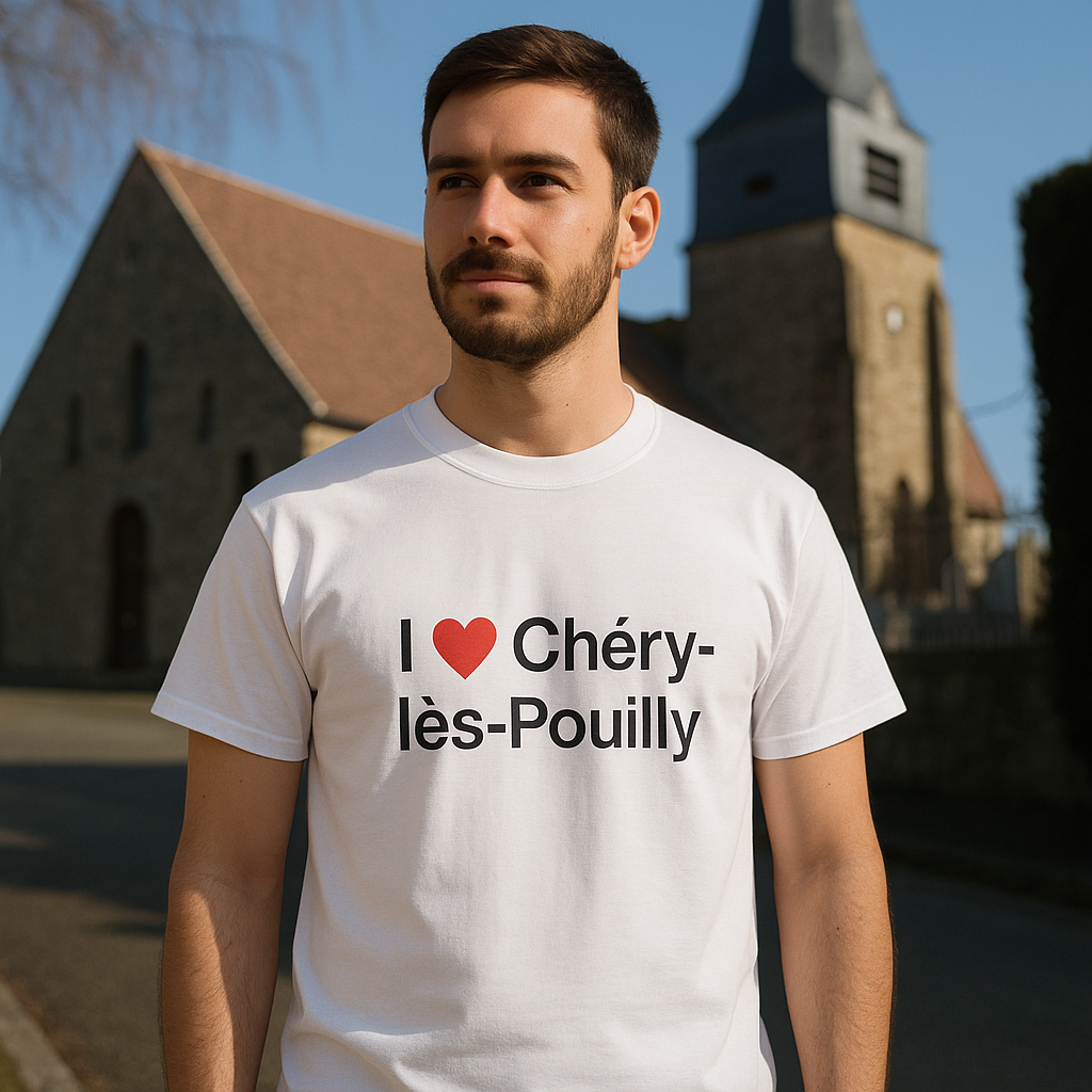 T-shirt I love chéry-lès-pouilly