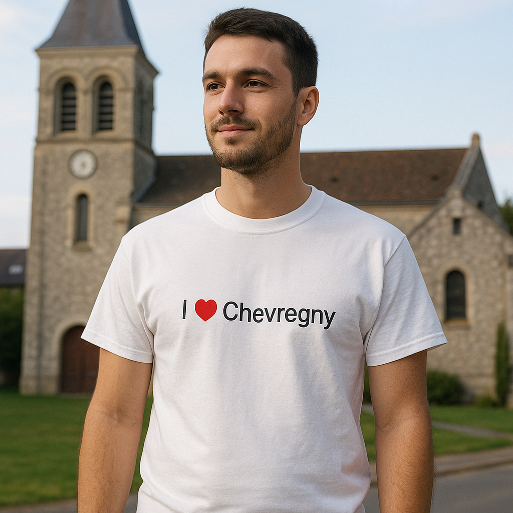 T-shirt I love chevregny