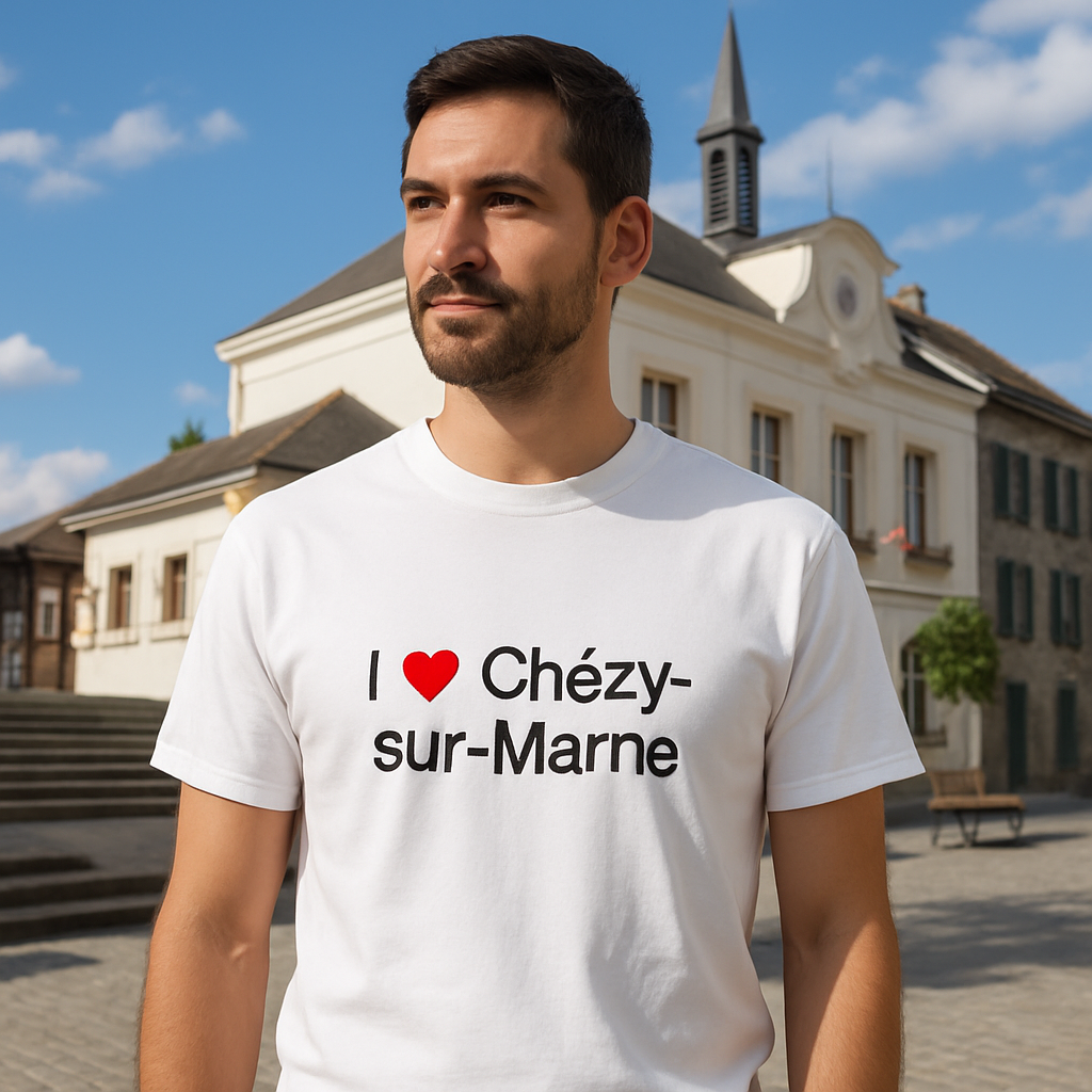T-shirt I love chézy-sur-marne