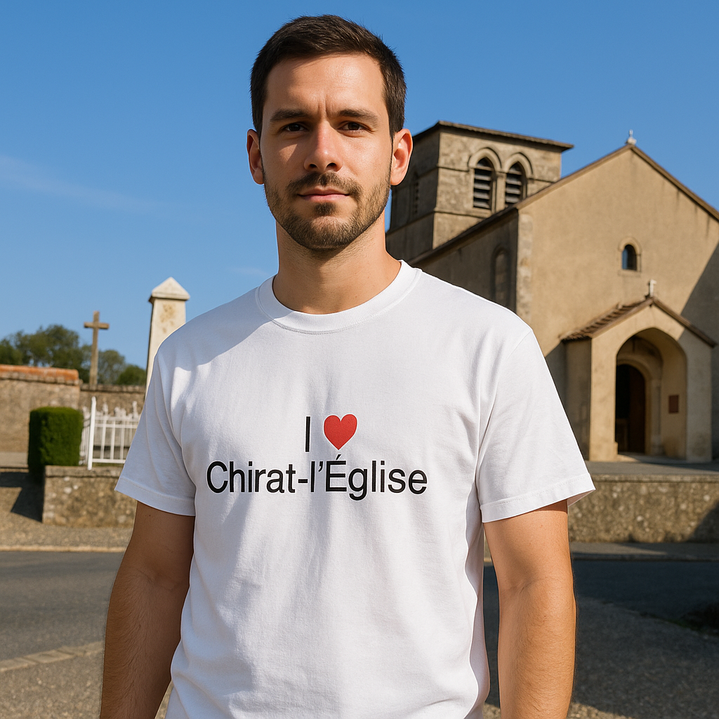 T-shirt I love chirat-l'église