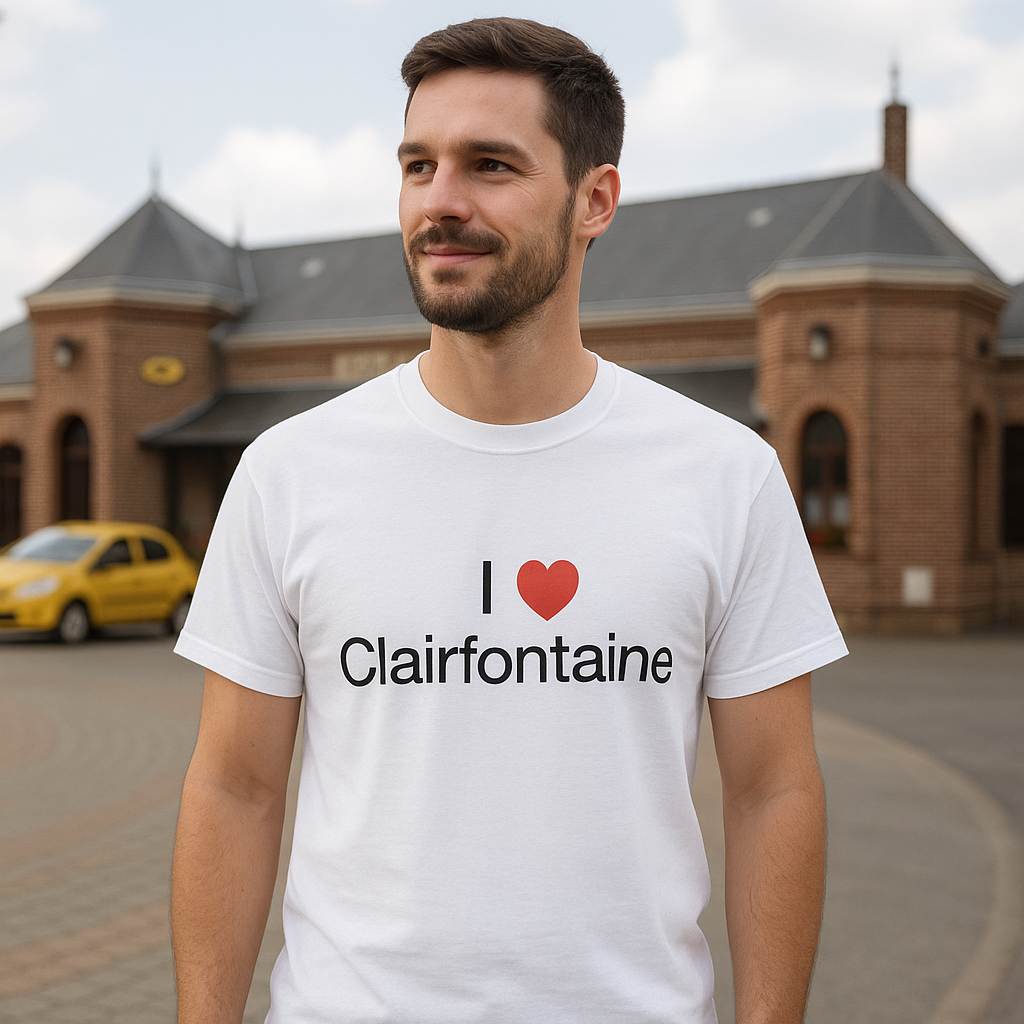 T-shirt I love clairfontaine