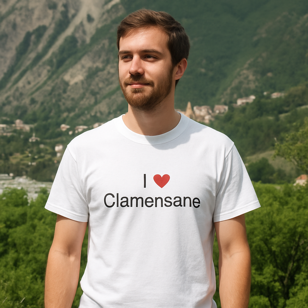 T-shirt I love clamensane