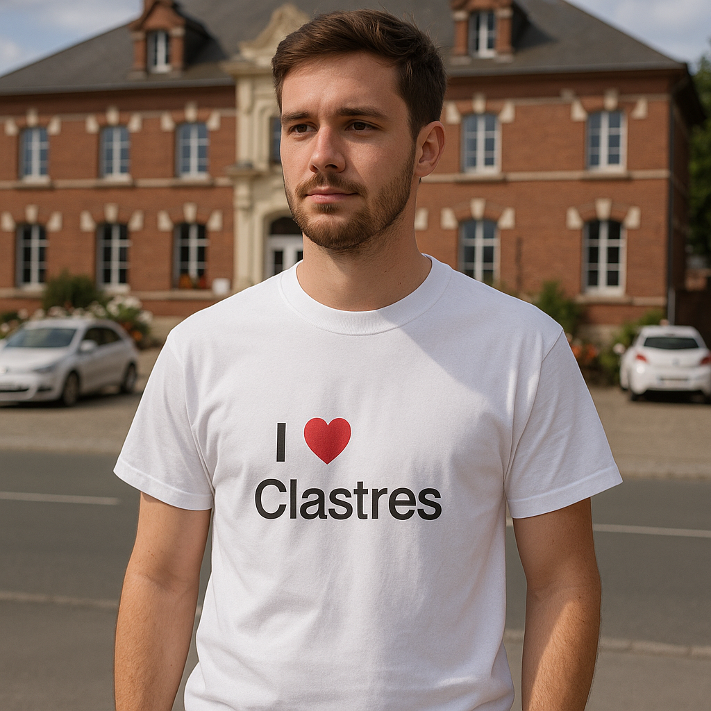 T-shirt I love clastres