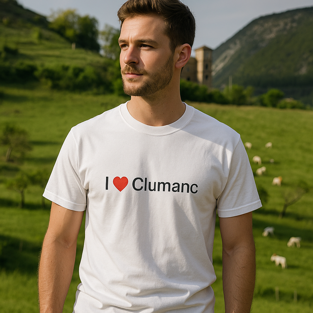T-shirt I love clumanc