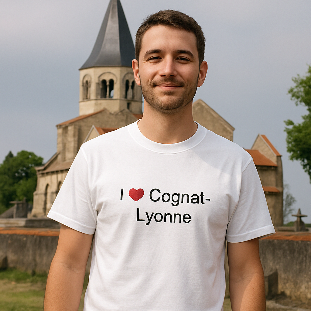 T-shirt I love cognat-lyonne