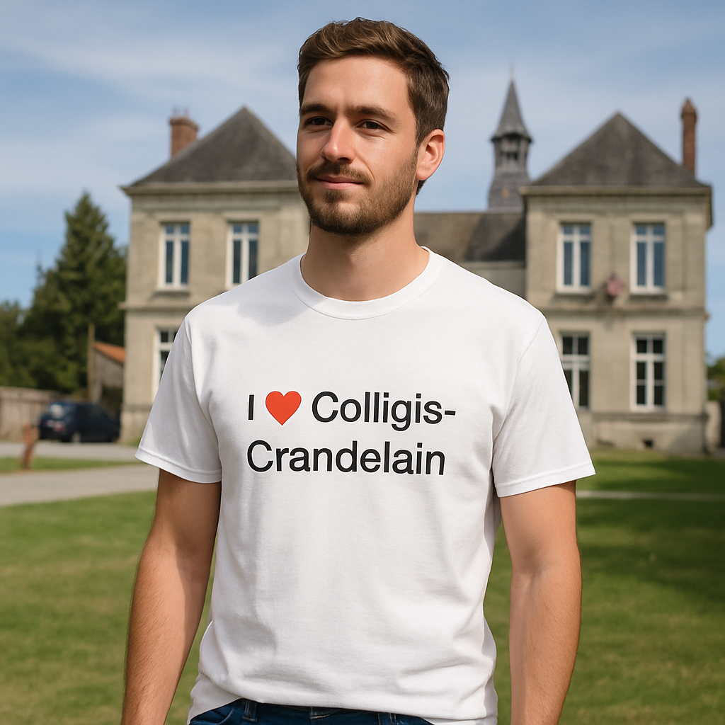 T-shirt I love colligis-crandelain