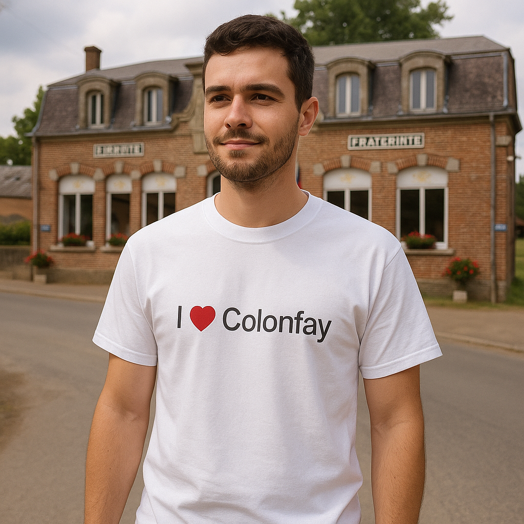 T-shirt I love colonfay