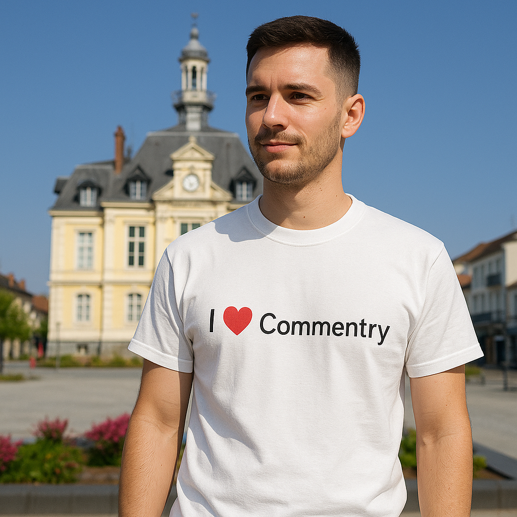 T-shirt I love commentry