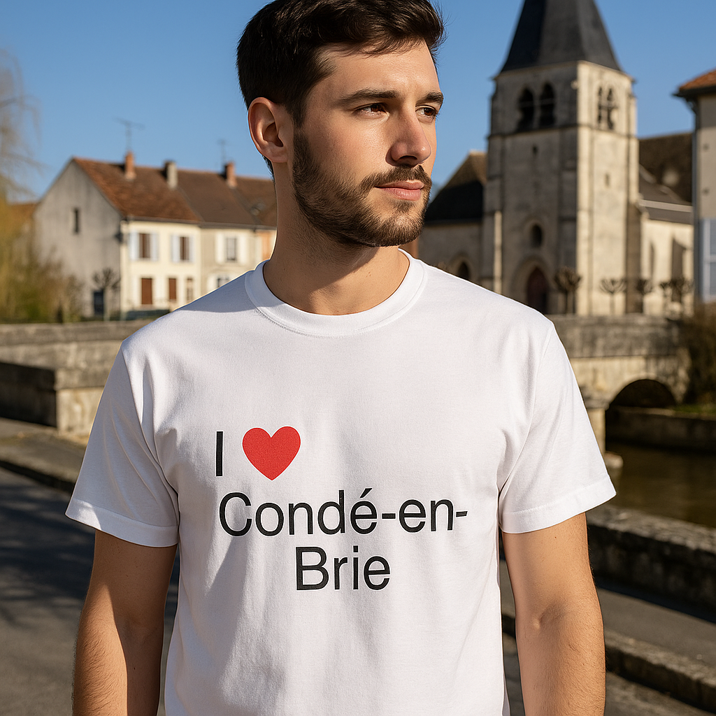 T-shirt I love condé-en-brie