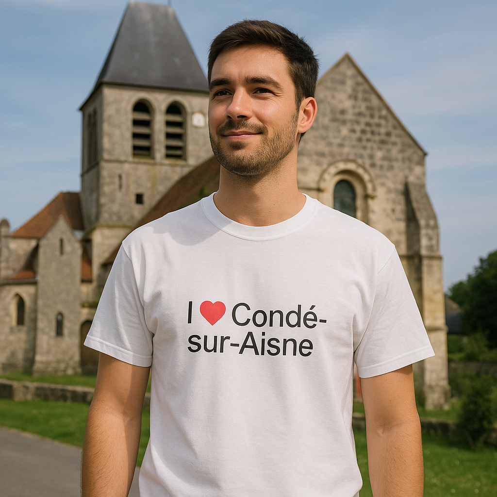 T-shirt I love condé-sur-aisne