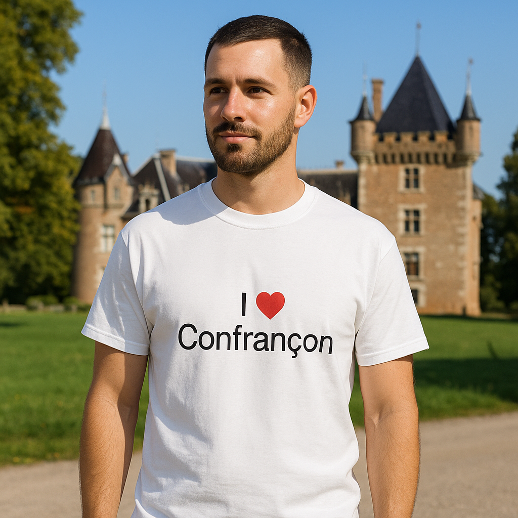 T-shirt I love confrançon