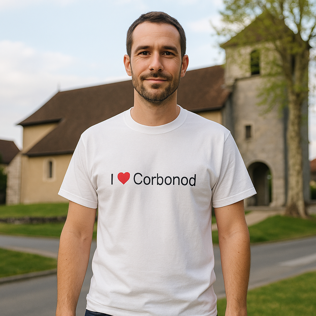 T-shirt I love corbonod