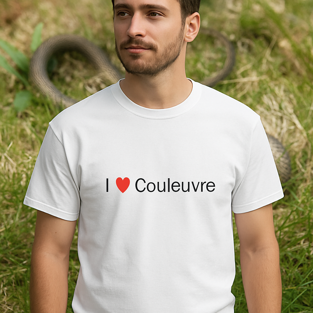 T-shirt I love couleuvre