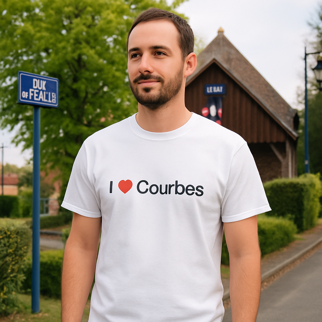 T-shirt I love courbes