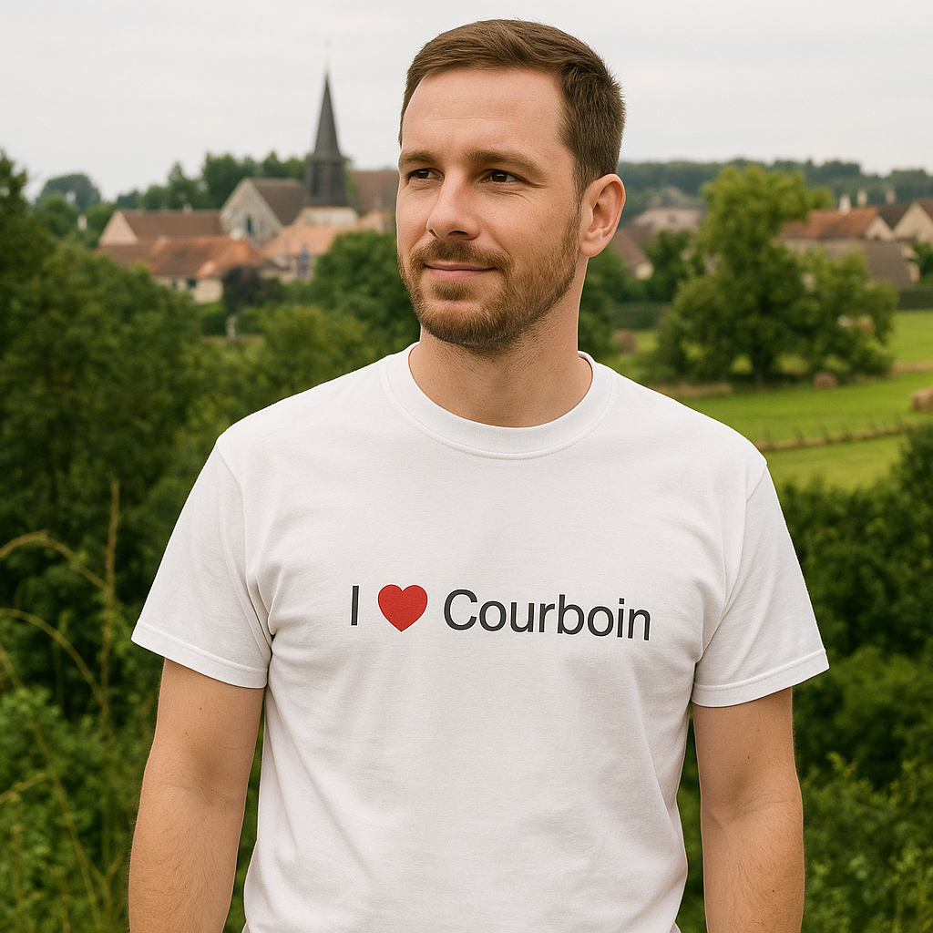 T-shirt I love courboin