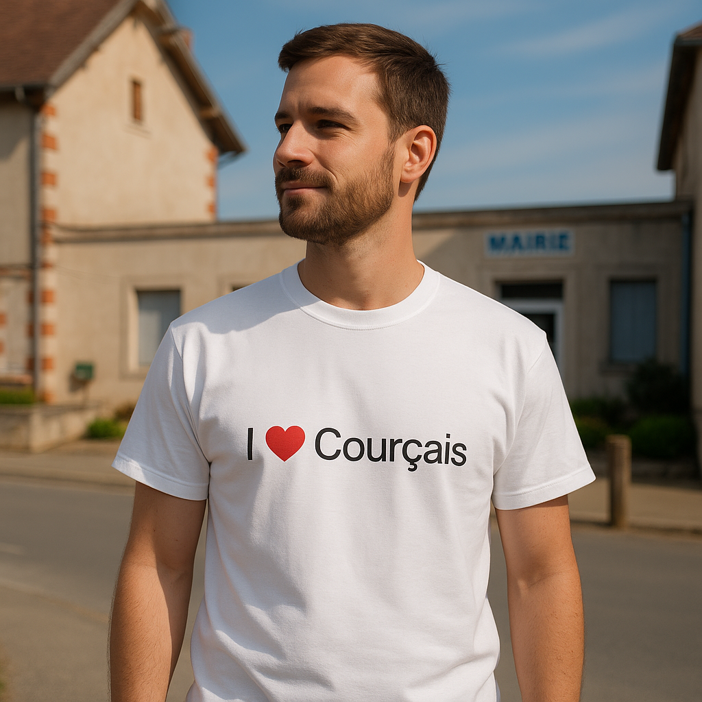 T-shirt I love courçais