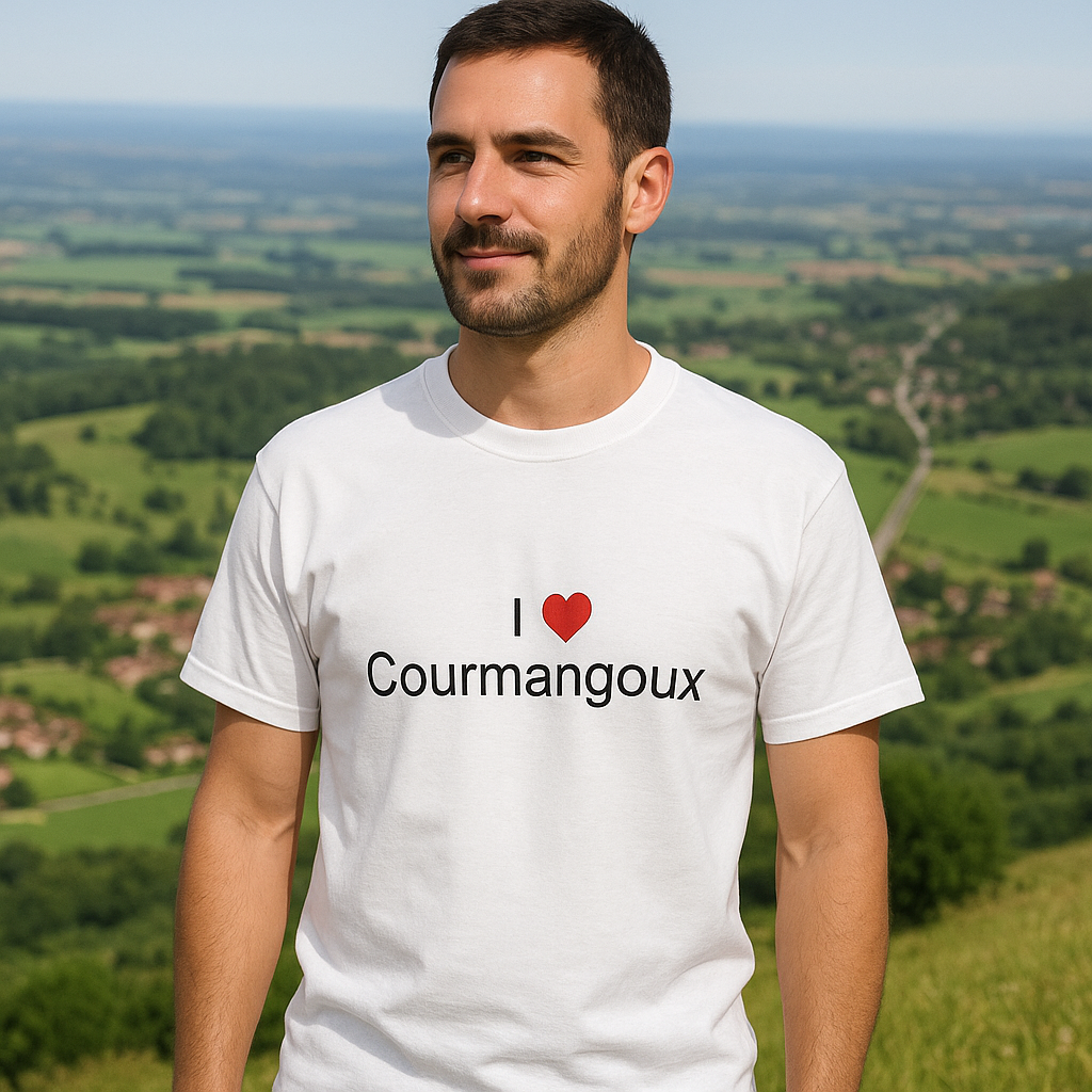 T-shirt I love courmangoux