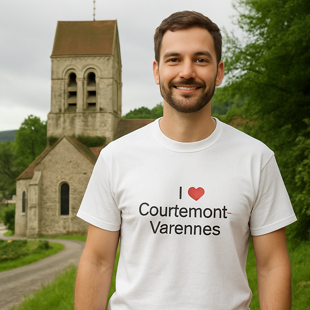 T-shirt I love courtemont-varennes