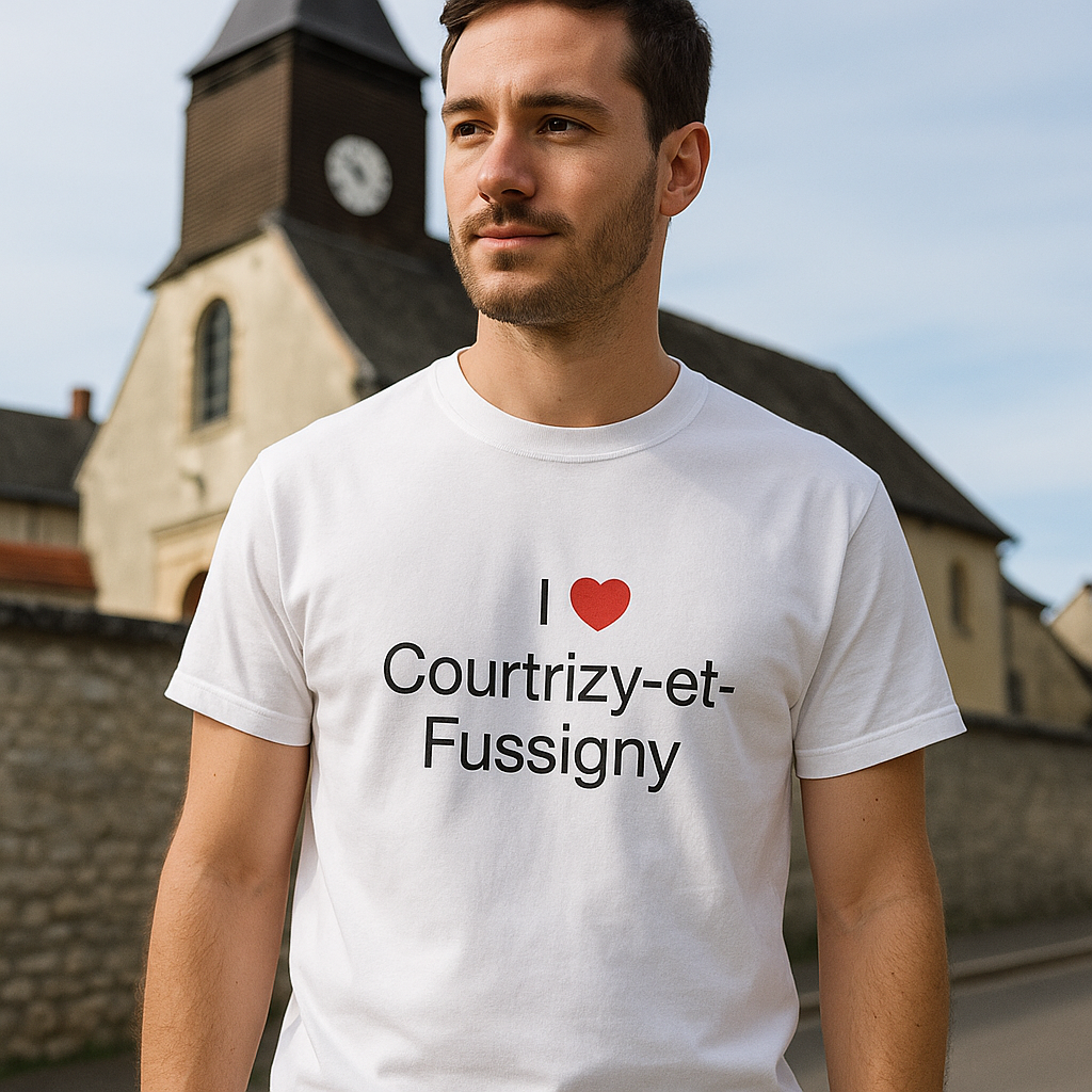 T-shirt I love courtrizy-et-fussigny