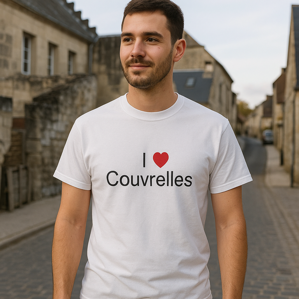 T-shirt I love couvrelles