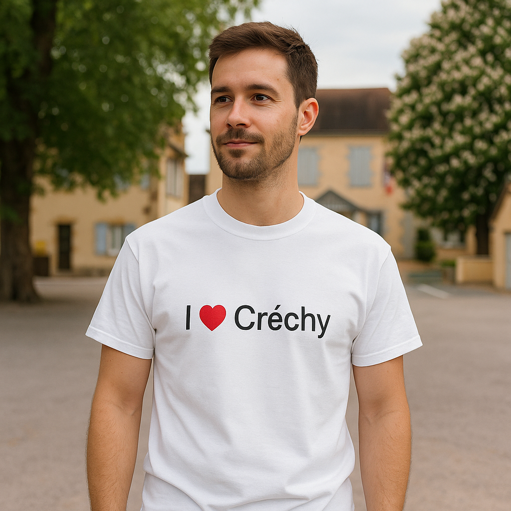 T-shirt I love créchy