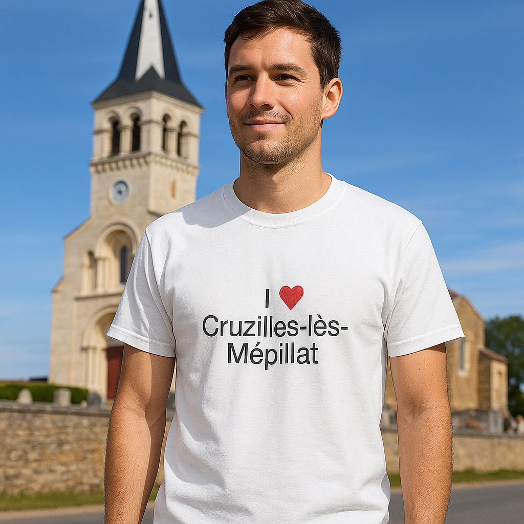 T-shirt I love cruzilles-lès-mépillat