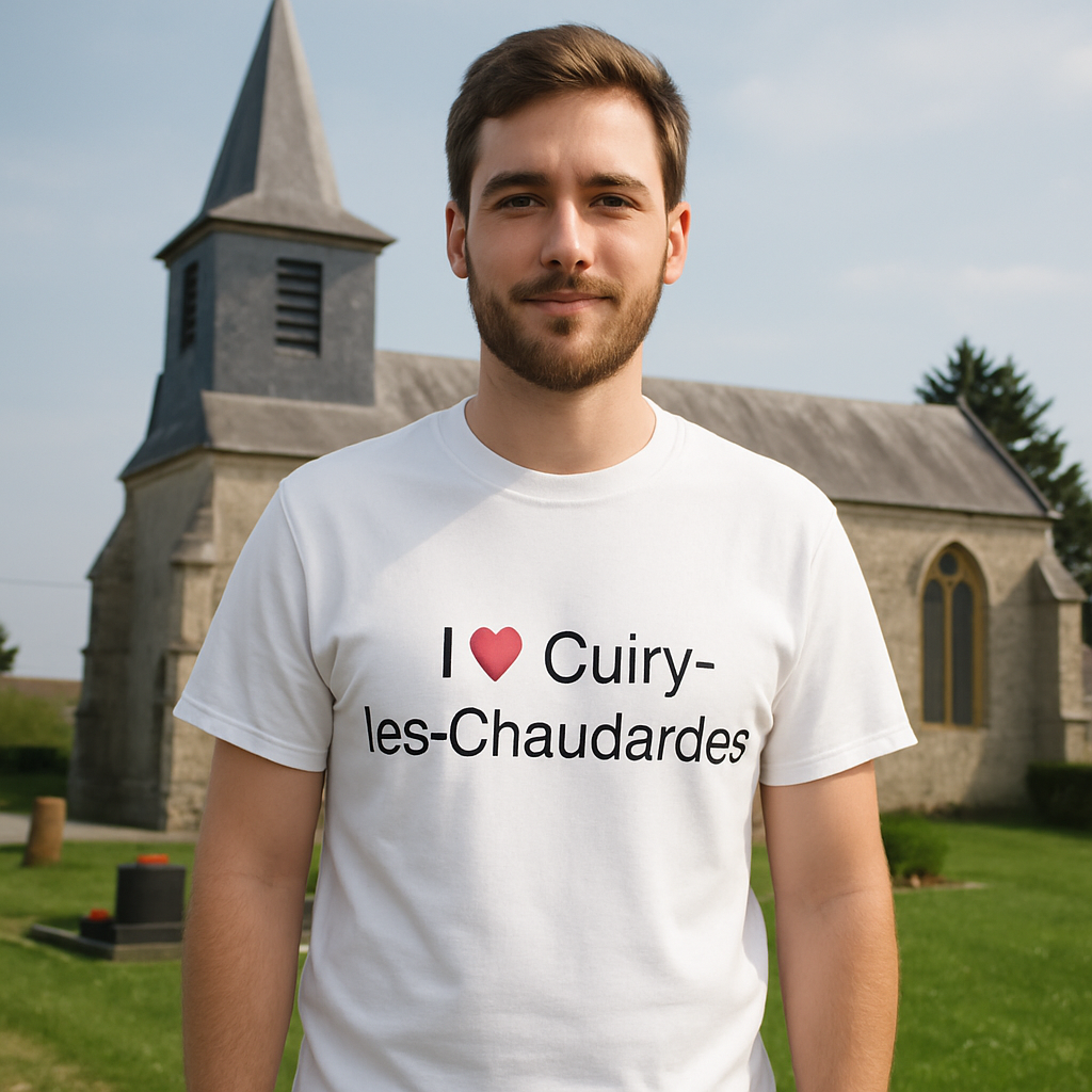 T-shirt I love cuiry-lès-chaudardes
