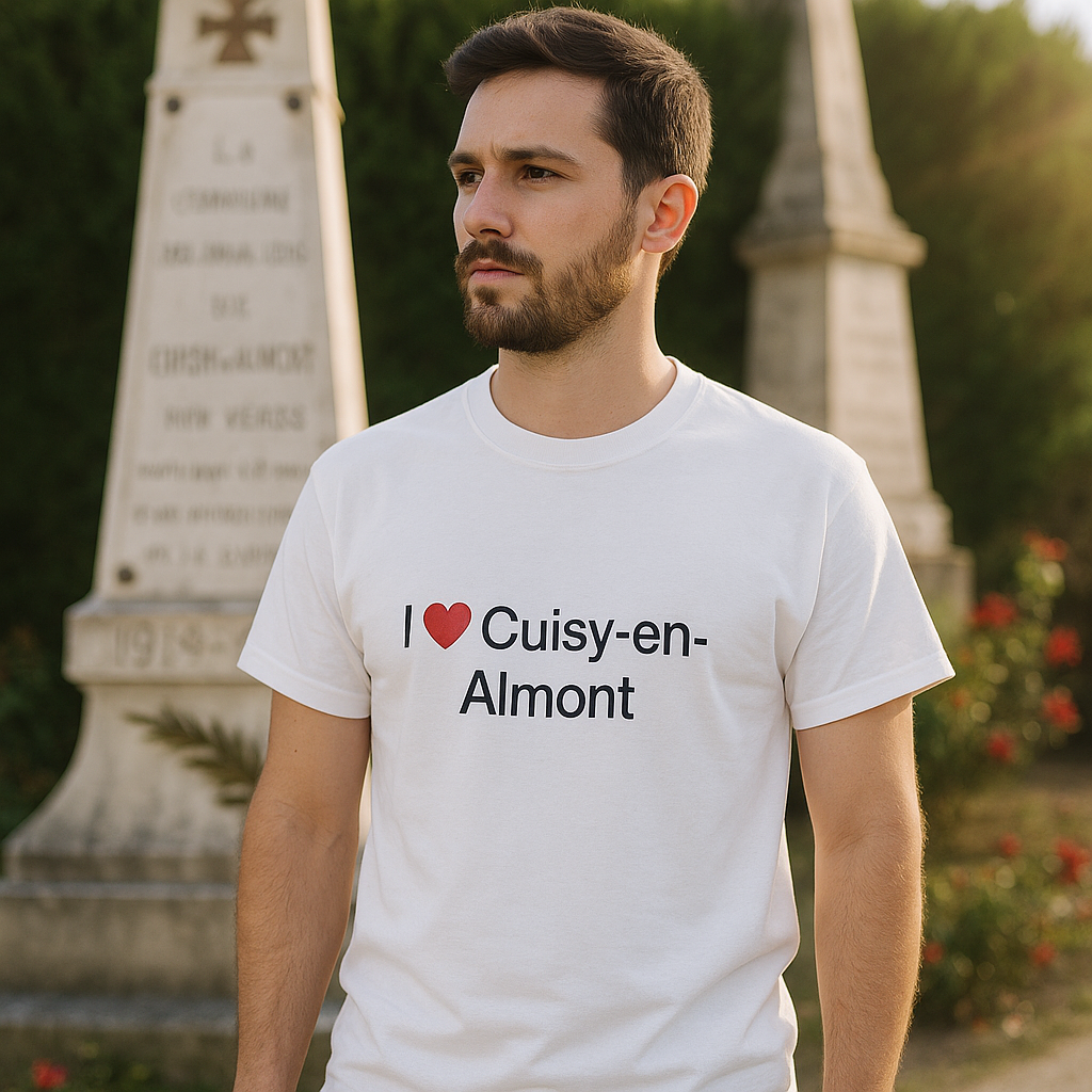 T-shirt I love cuisy-en-almont