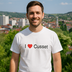 T-shirt I love Cusset