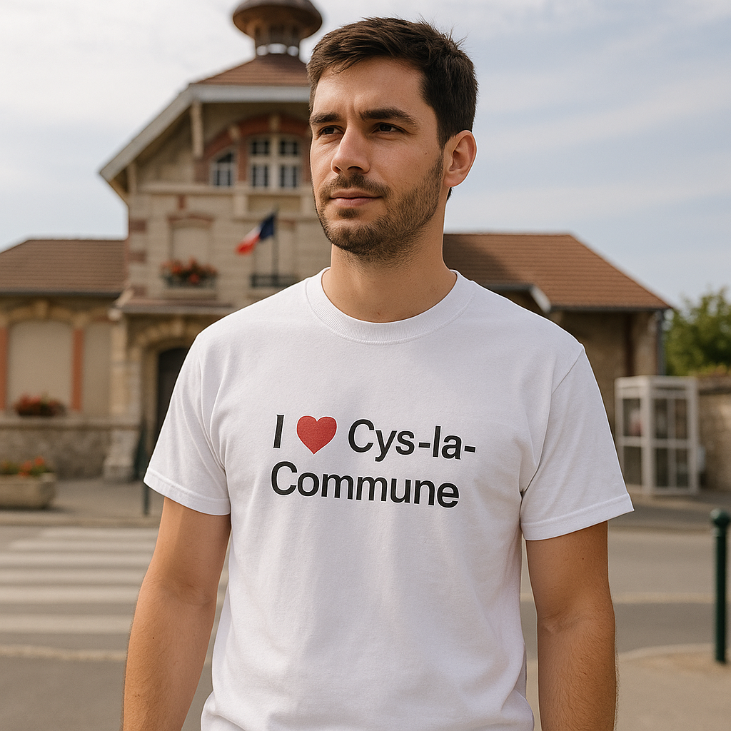 T-shirt I love cys-la-commune