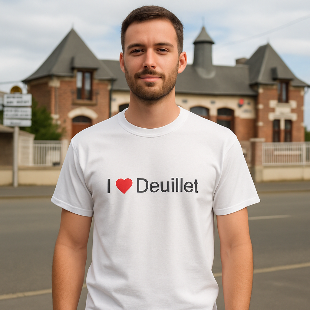 T-shirt I love deuillet