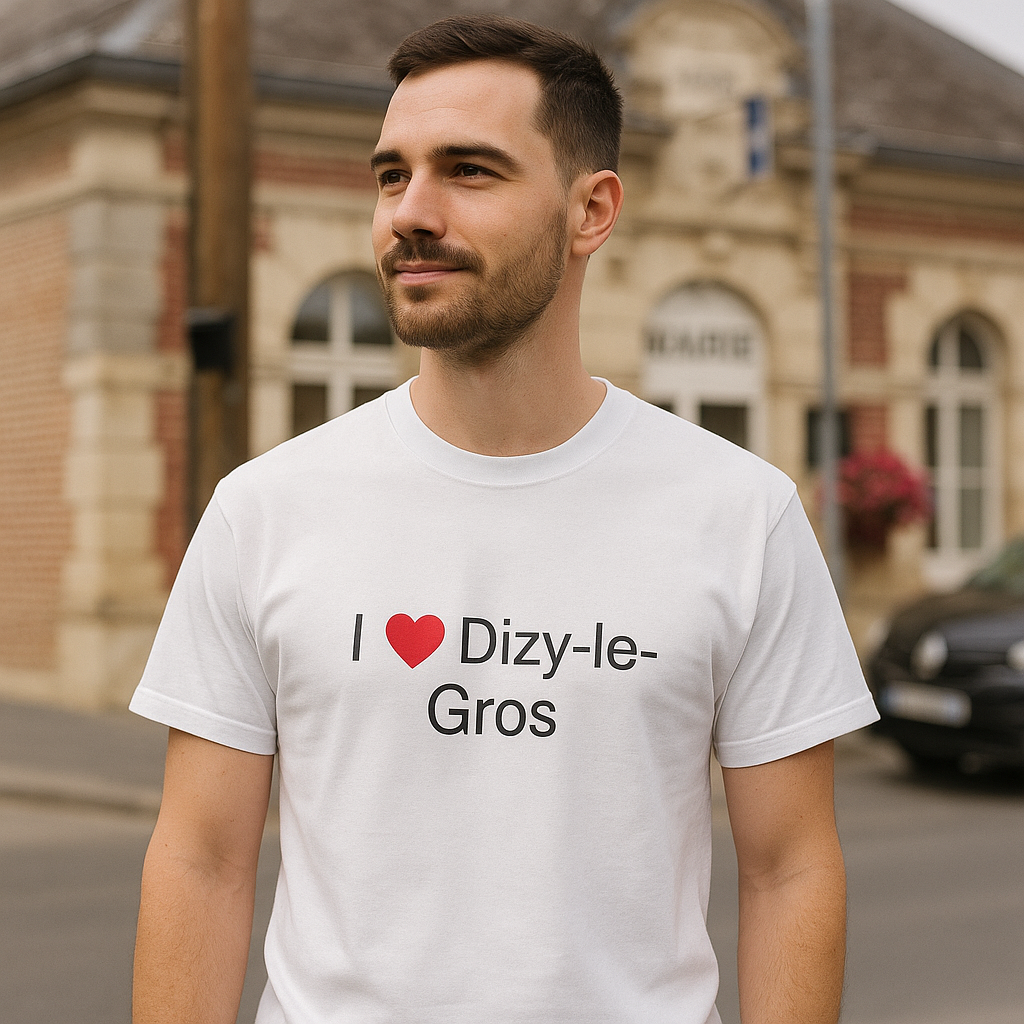 T-shirt I love dizy-le-gros