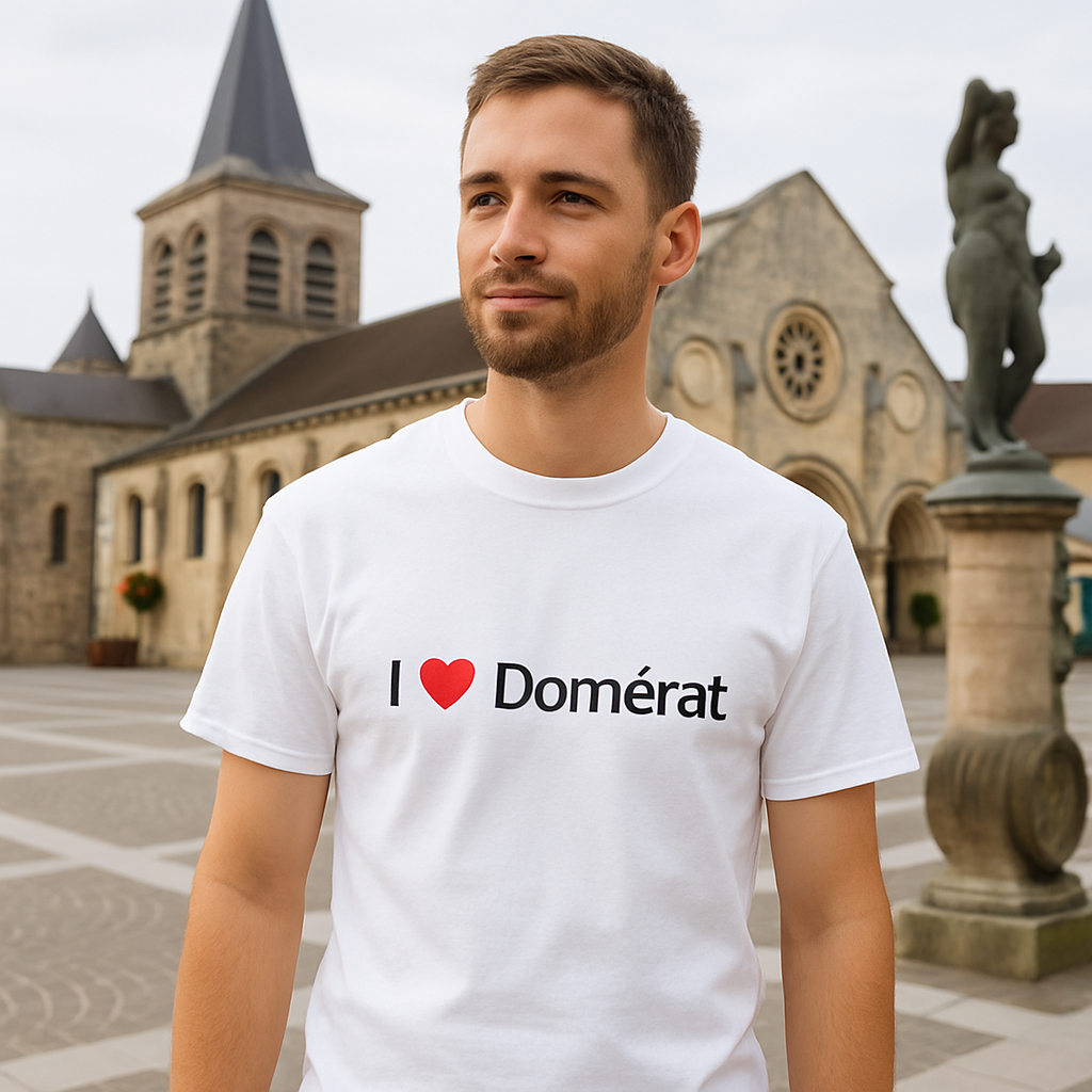 T-shirt I love domérat