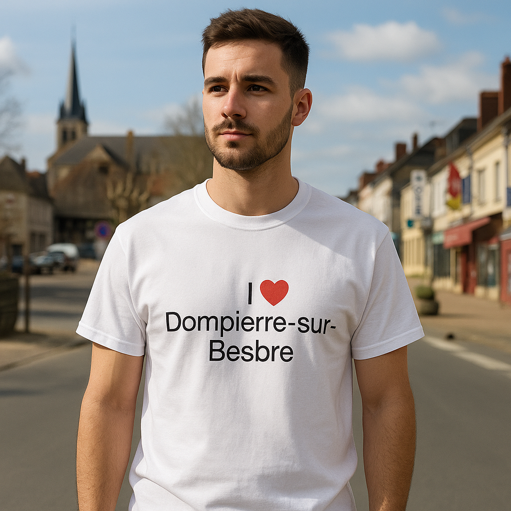 T-shirt I love dompierre-sur-besbre
