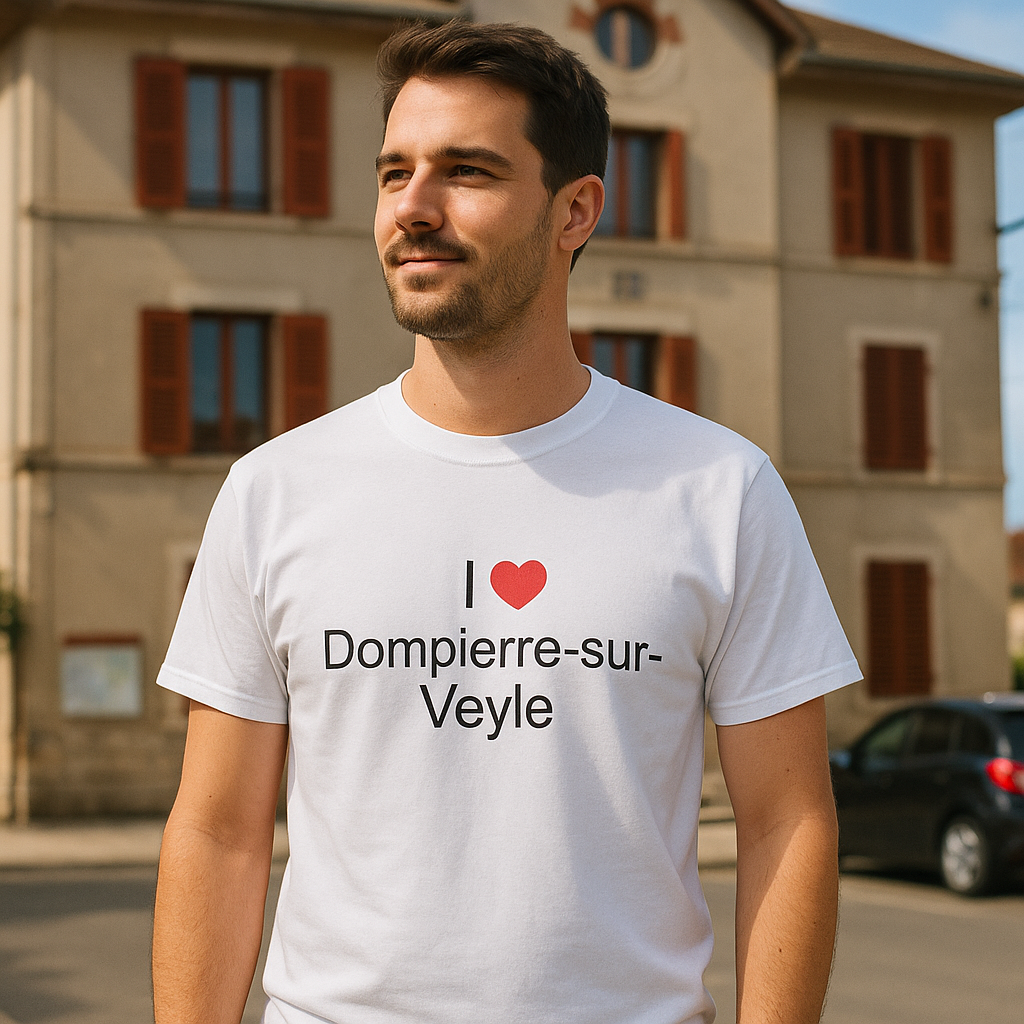 T-shirt I love dompierre-sur-veyle