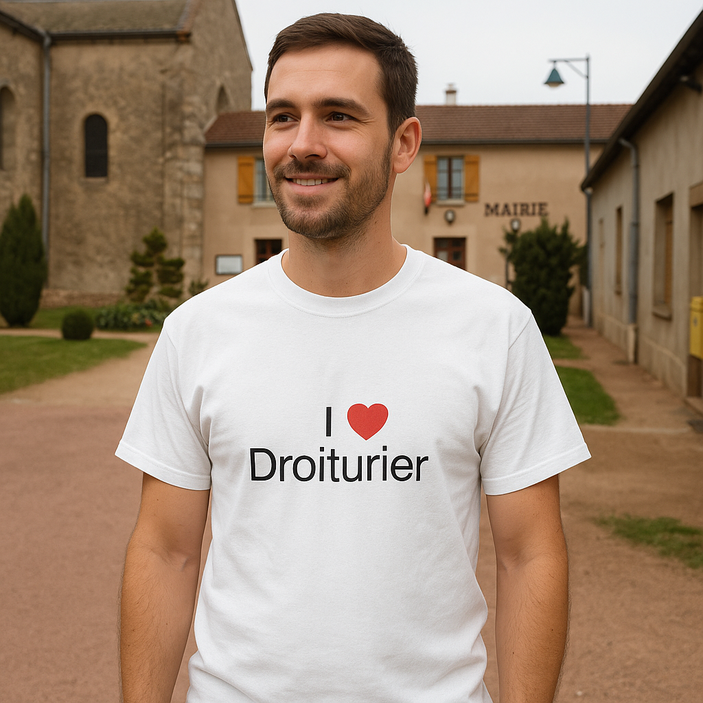 T-shirt I love droiturier