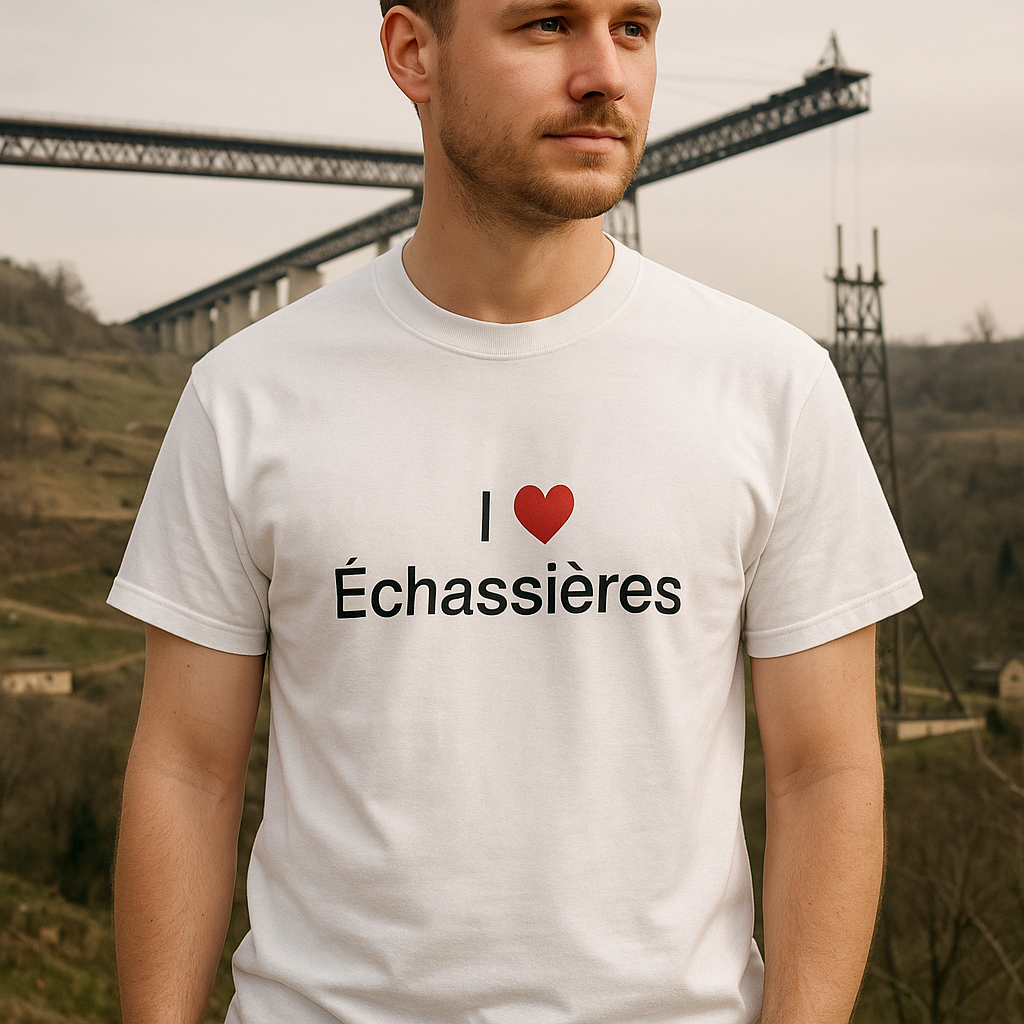 T-shirt I love échassières