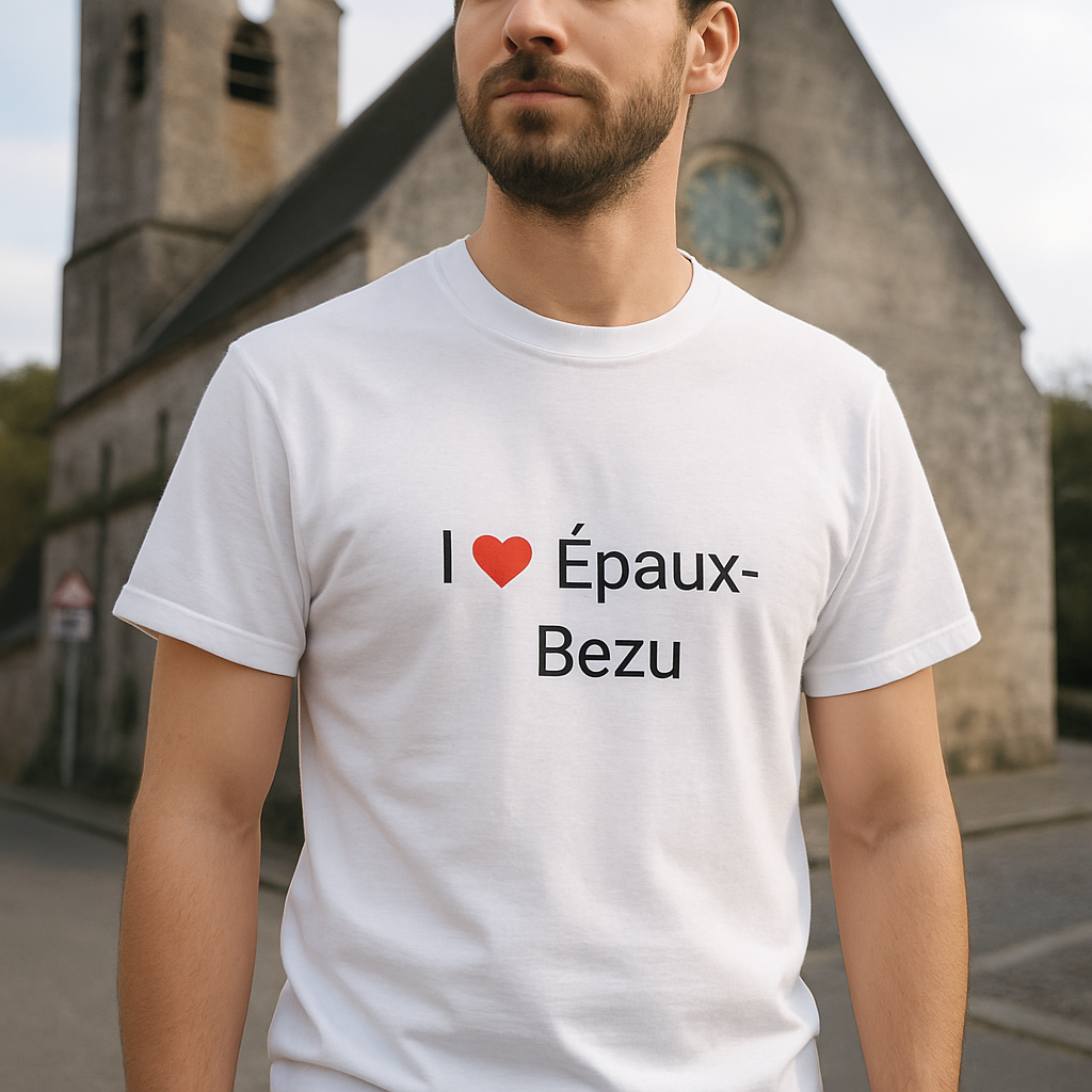 T-shirt I love épaux-bézu