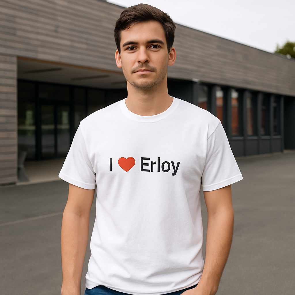 T-shirt I love erloy
