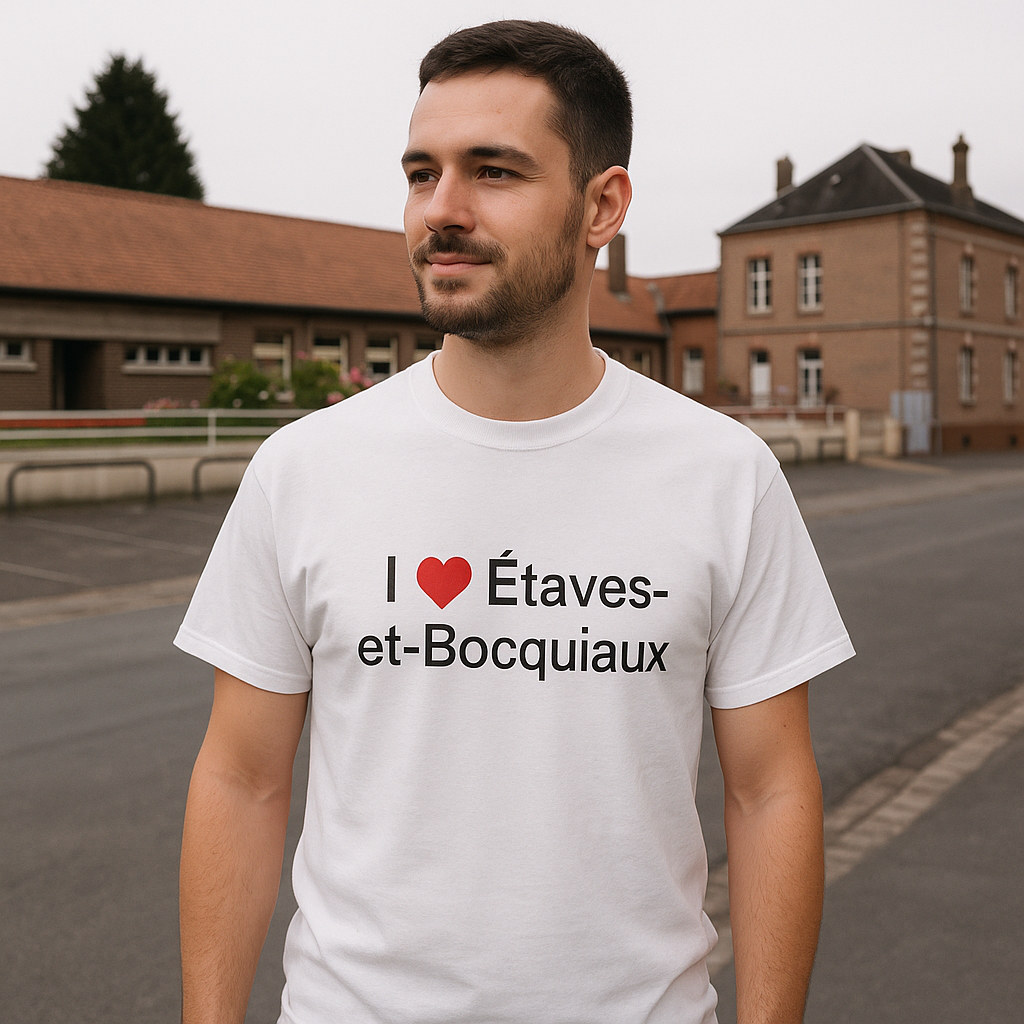 T-shirt I love étaves-et-bocquiaux