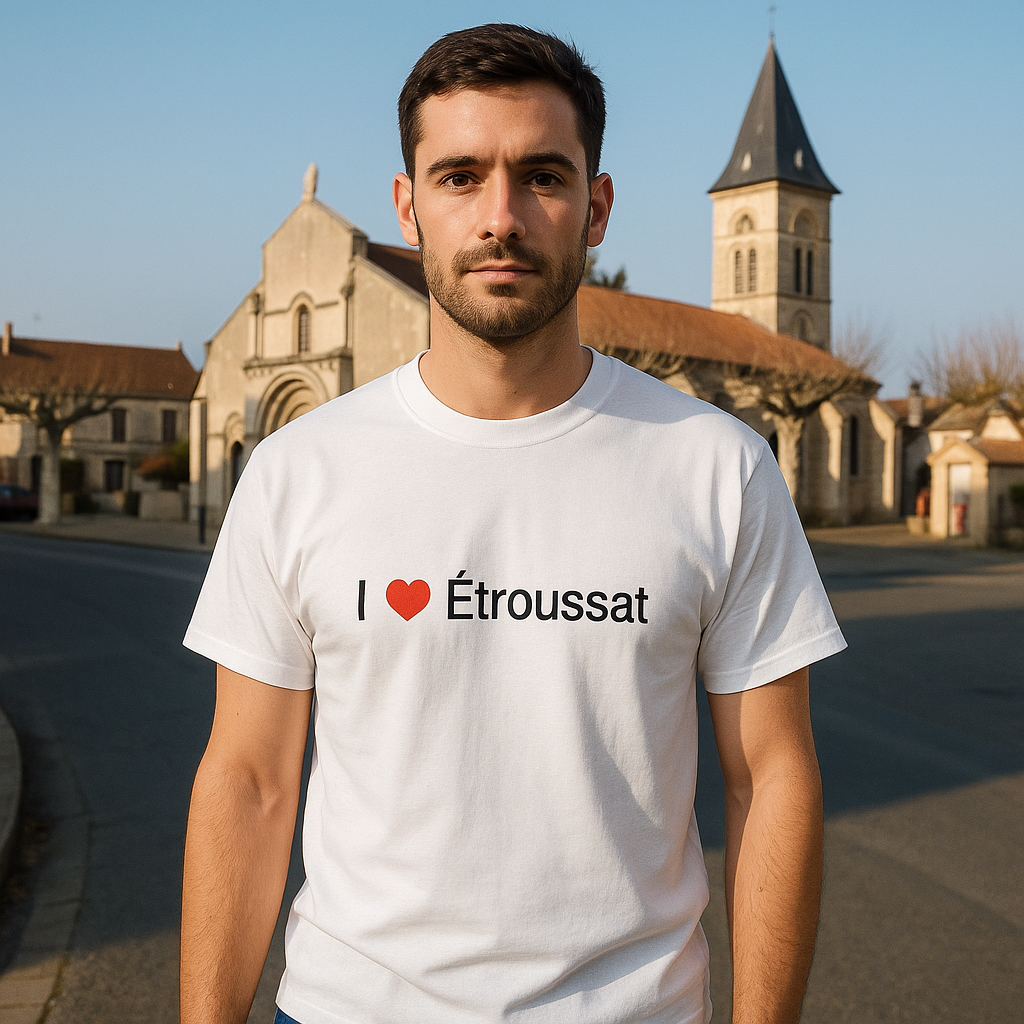 T-shirt I love étroussat