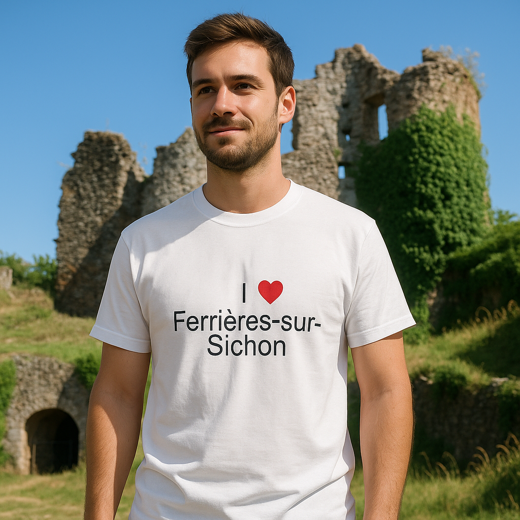 T-shirt I love ferrières-sur-sichon