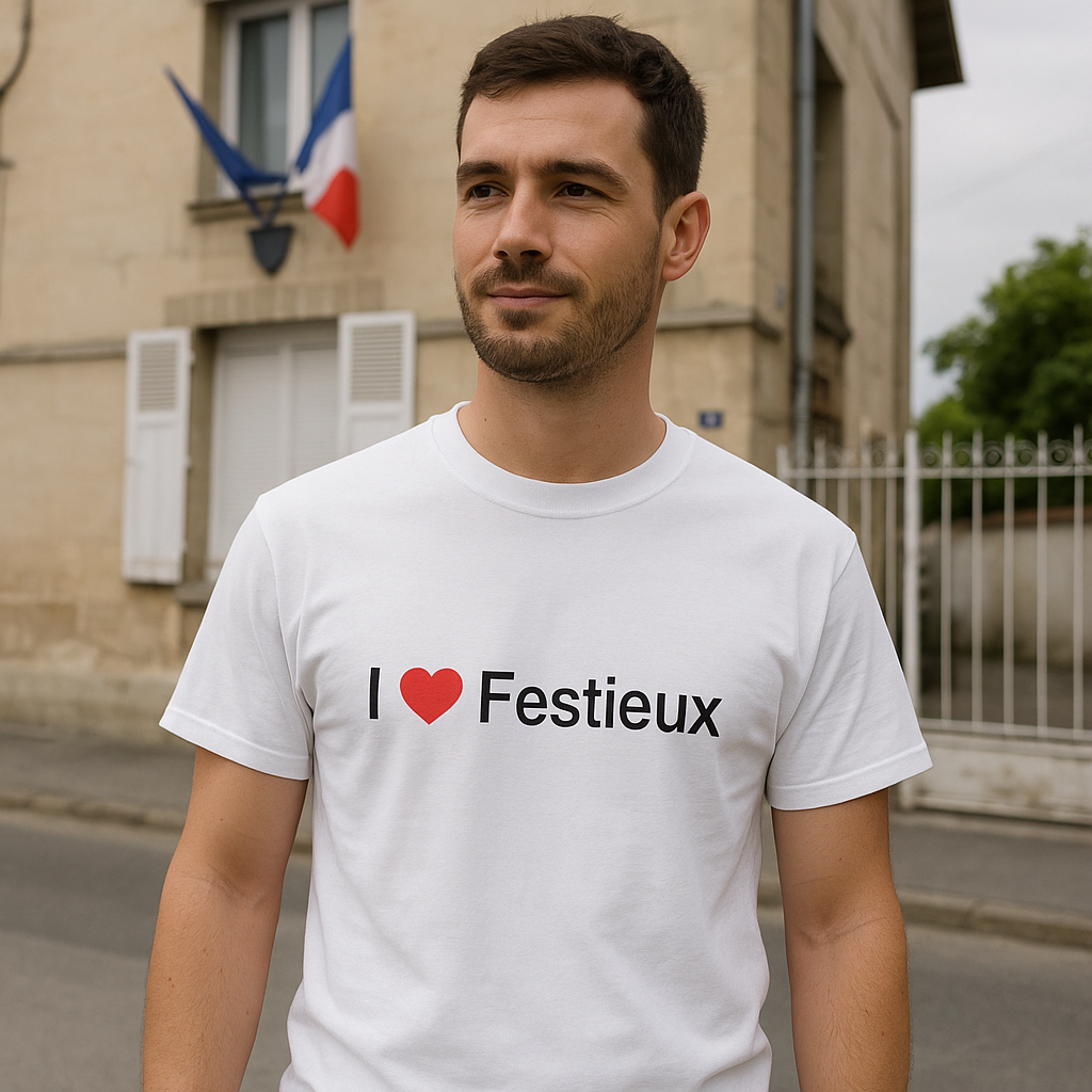 T-shirt I love festieux