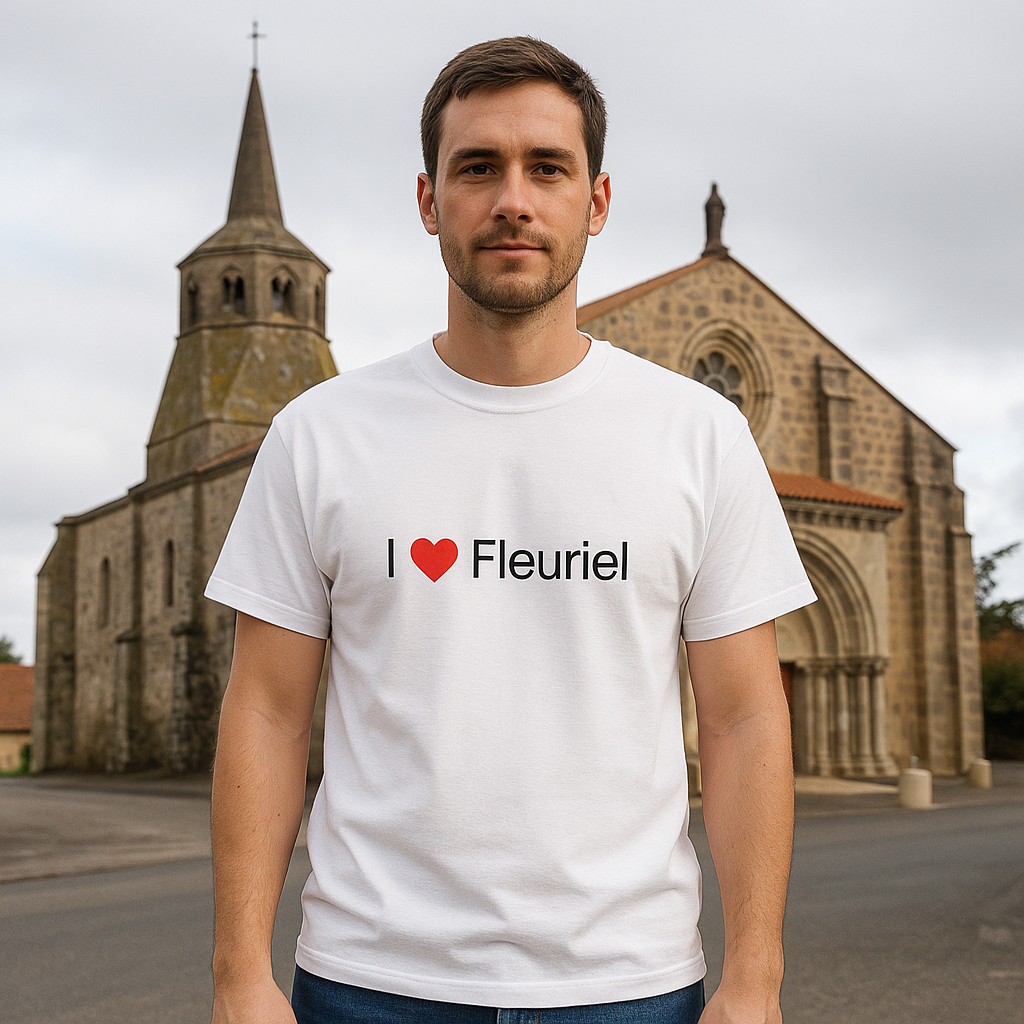 T-shirt I love fleuriel