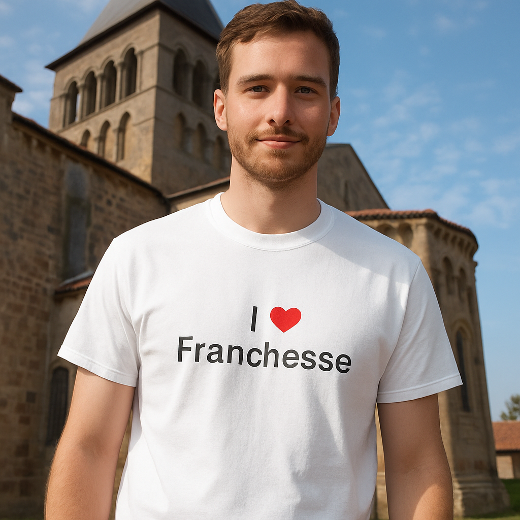 T-shirt I love franchesse