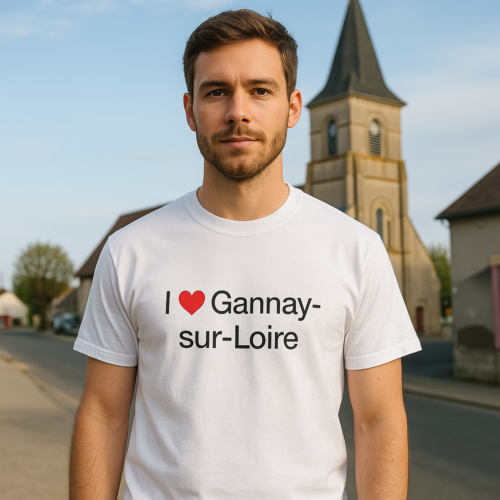 T-shirt I love gannay-sur-loire