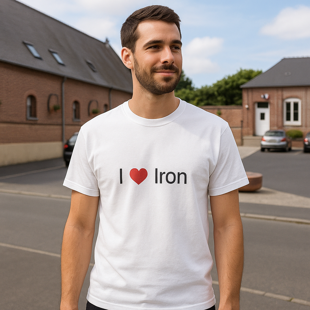 T-shirt I love iron