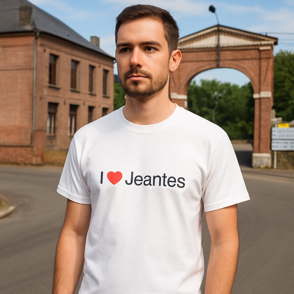 T-shirt I love jeantes